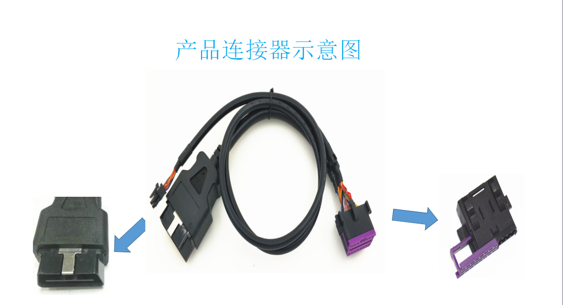 OBDII 16P J1962公对称Molex 3.0 2 * 3P公头+ OBD母Y型电缆车用检查电缆